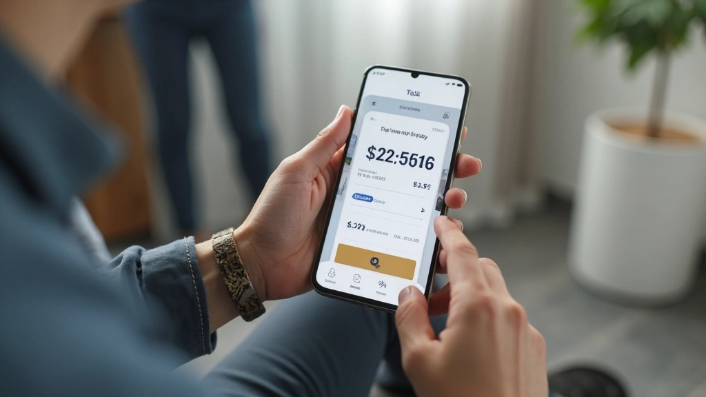 Смартфон показывает мобильное приложение для отслеживания расходов и финансов