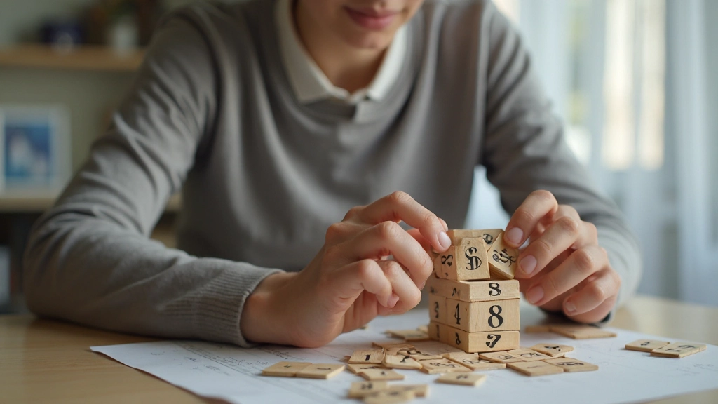 Человек выполняет когнитивные упражнения и головоломки для тренировки мозга